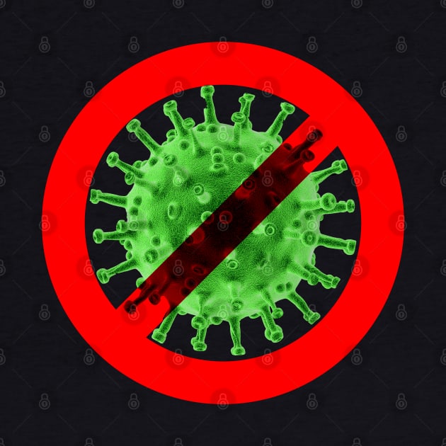 Virus free zone sign - green and nasty by All About Nerds